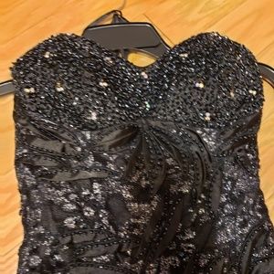 Black sequin dress